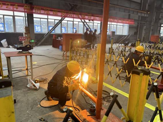 公司舉辦電焊工、電工技術(shù)比武